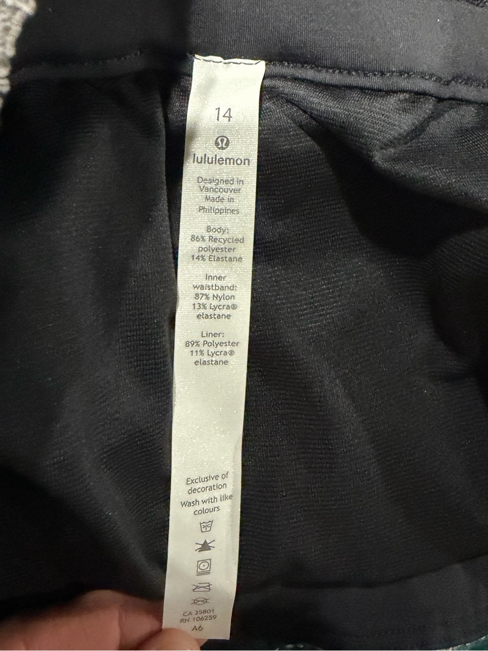 lululemon athletica Heather Grey Performance Running Shorts - Picture 3 of 3